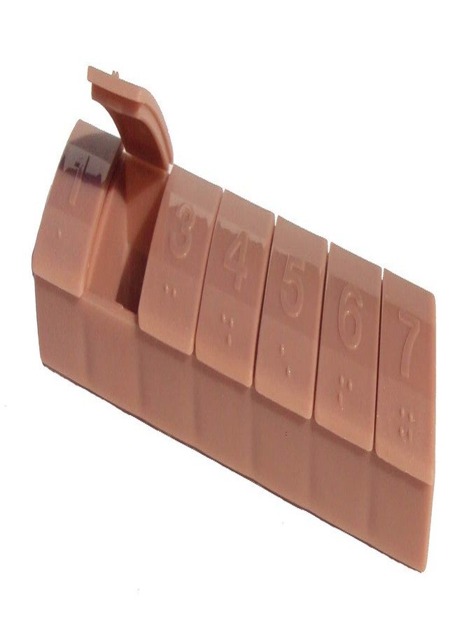 علبة تخزين حبوب تابروير جادجيت، 7 أيام، مقسمة، لون بني كاكاو